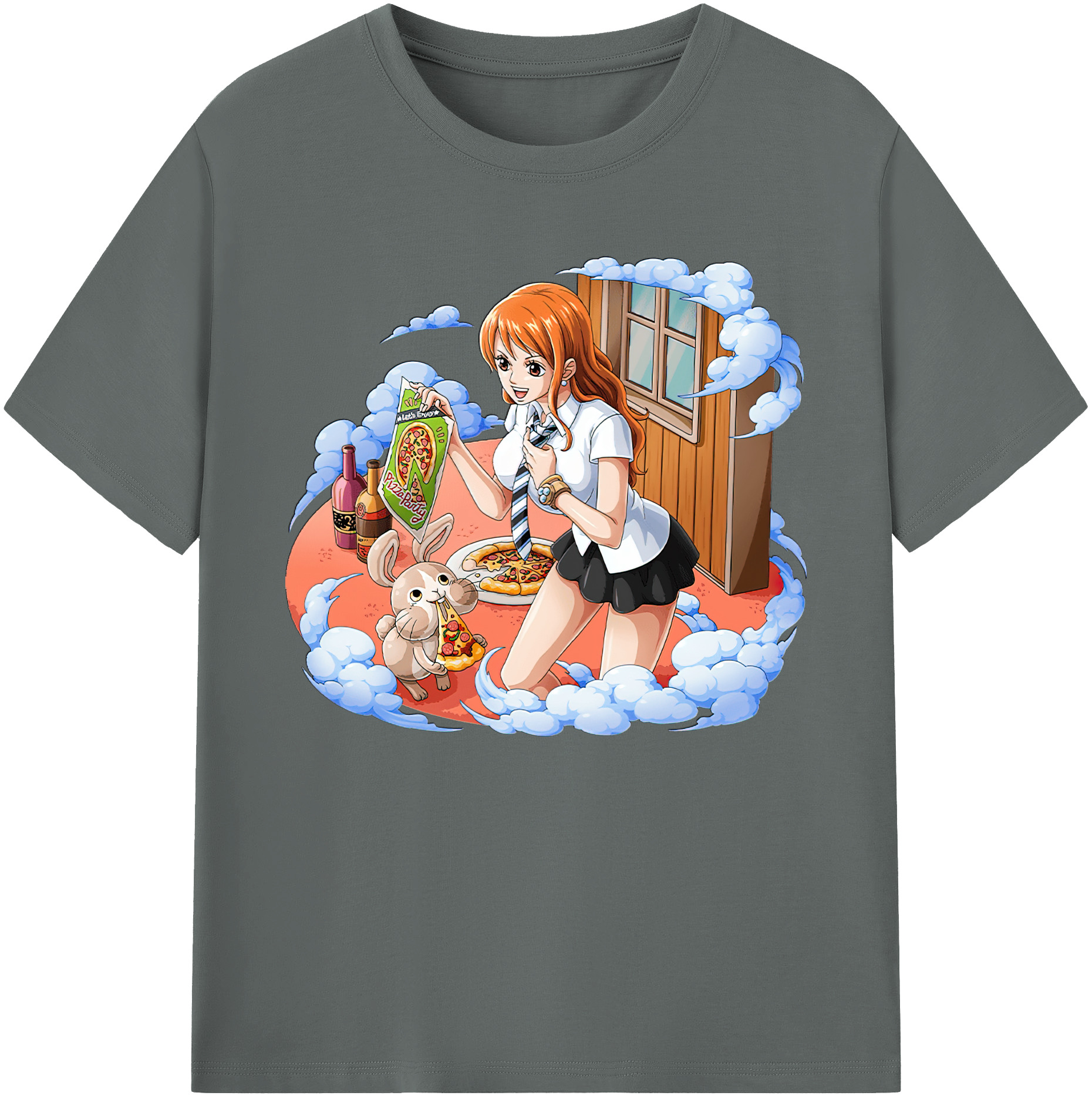（画像用） ワンピース ナミ ONE PIECE Nami 綿100％ メンズ半袖Tシャツ｜肌触りやわらか＆通気性